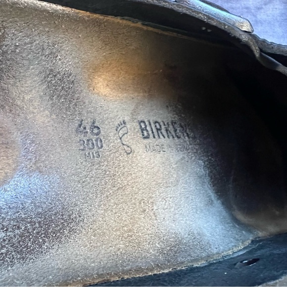 Birkenstock Boston Leather Clogs Black Men’s EU 46 US 13 Casual Comfortable - Picture 7 of 15